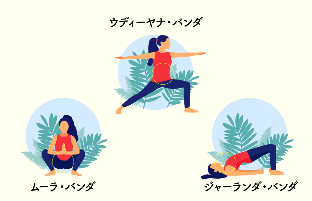 ヨガで使う3つのバンダ