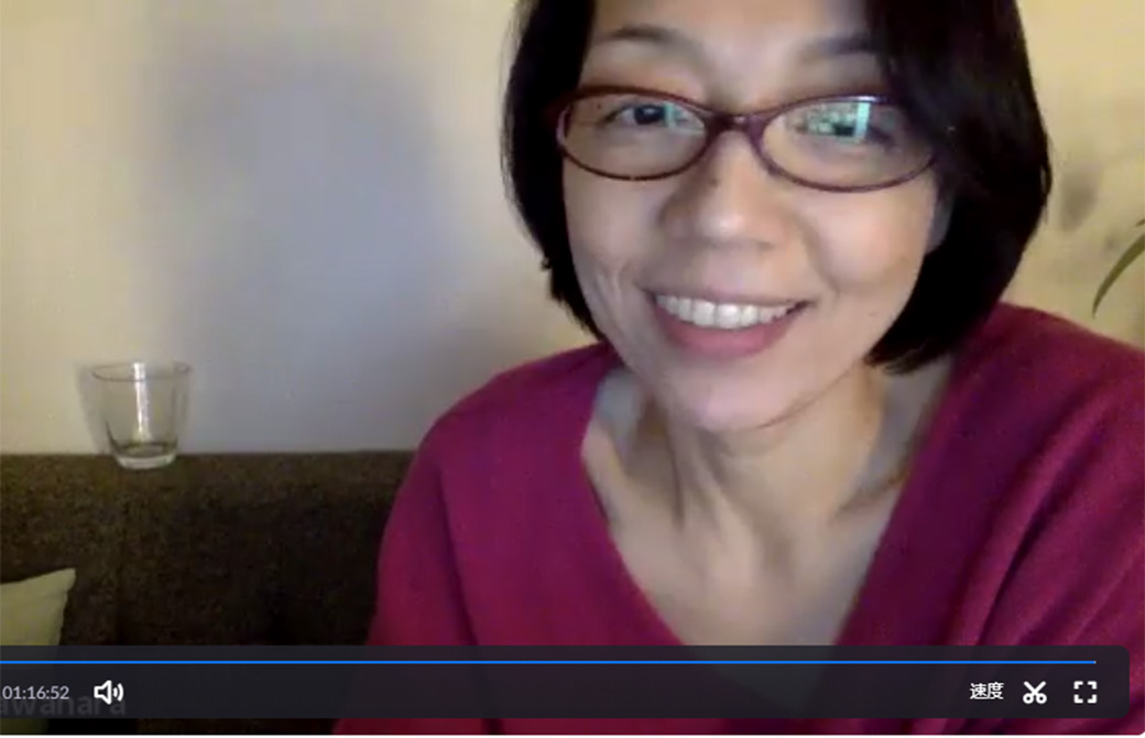 通訳してくれる朋子先生