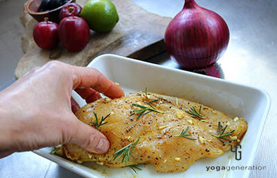 鶏肉下ごしらえ