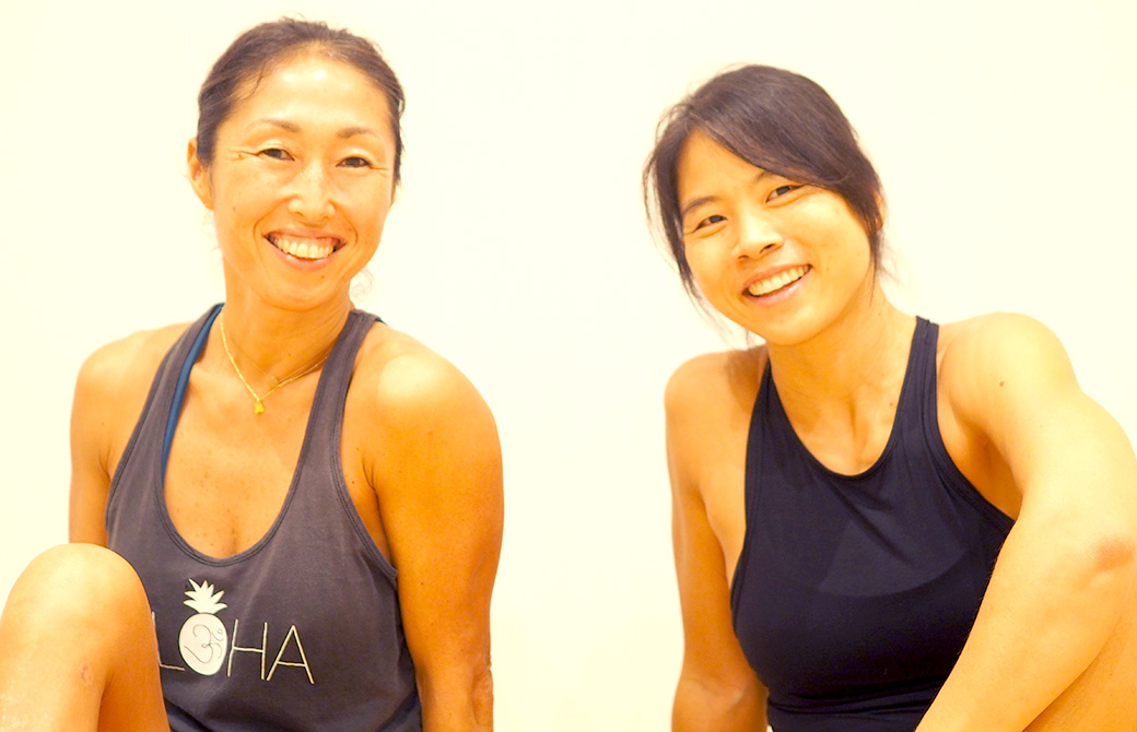 向かって右がトリさん、左がヨーコ先生