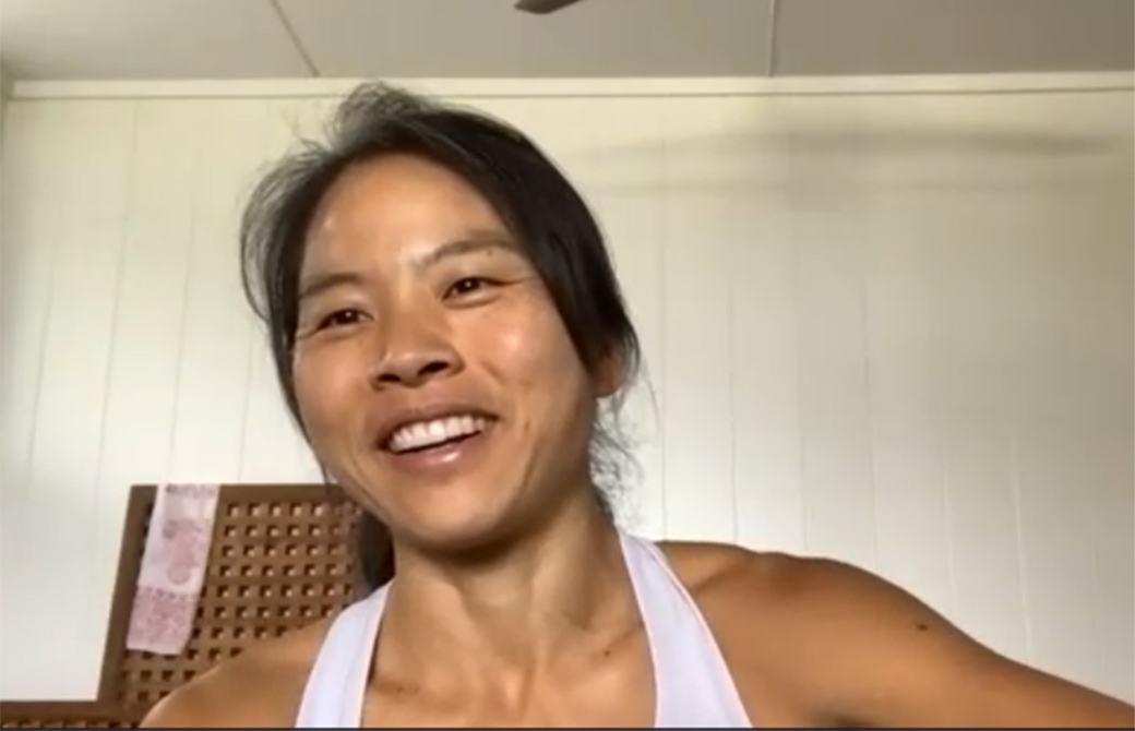 クラス終わりに打ち合わせをしている様子