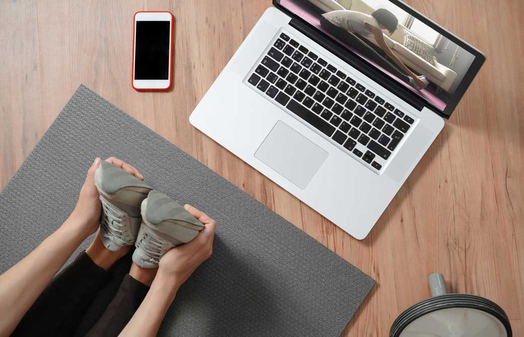 オンラインヨガの様子