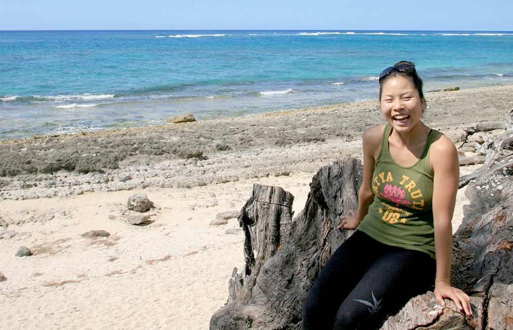 ヨガジェネレーションのハワイ取材の際、ヨーコ先生を撮った写真