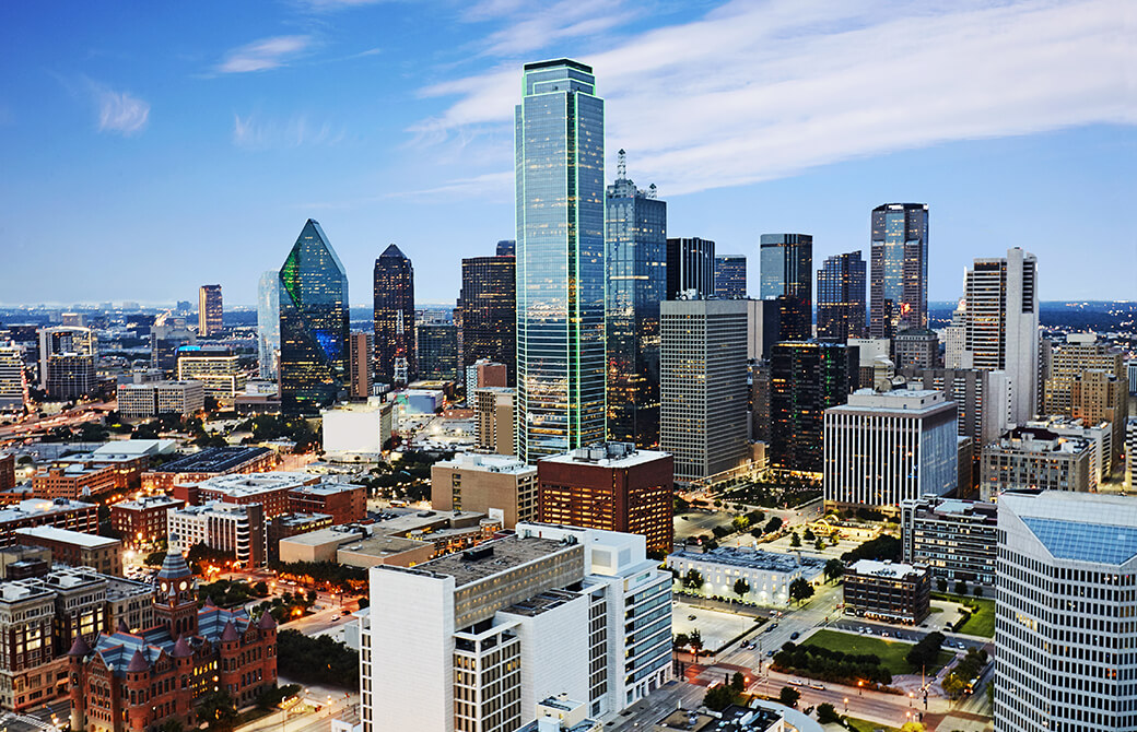 テキサス州ダラスの金融街