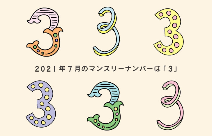 数字の3のグラフィックアート