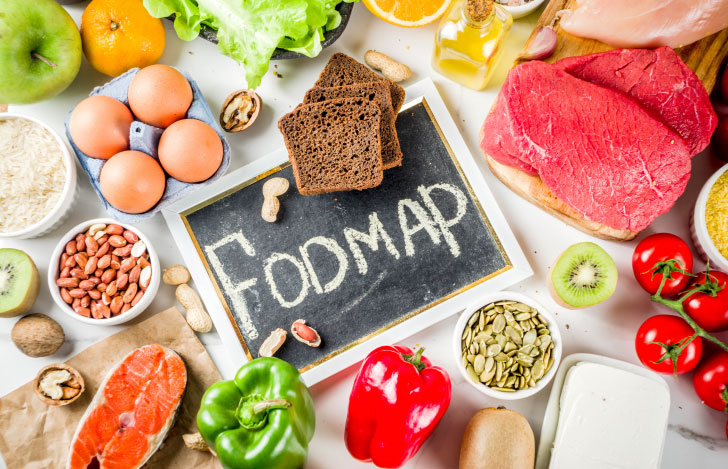 低FODMAP食品とブラックボード