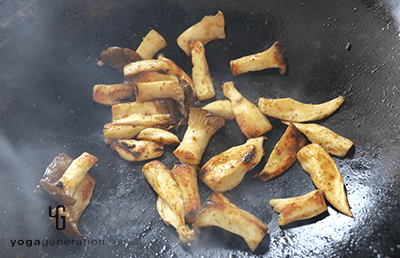 エリンギ焼き付け
