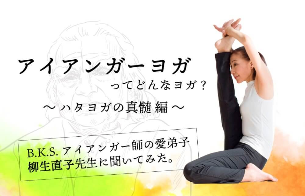 アイアンガー師の線画と柳生直子先生