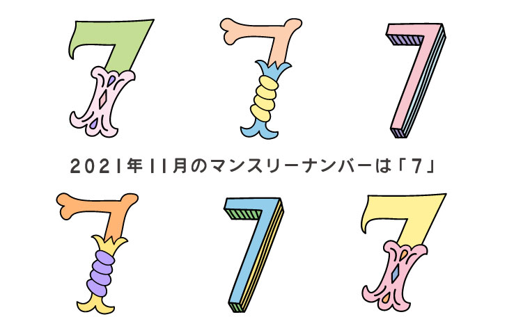 数字の7のグラフィック