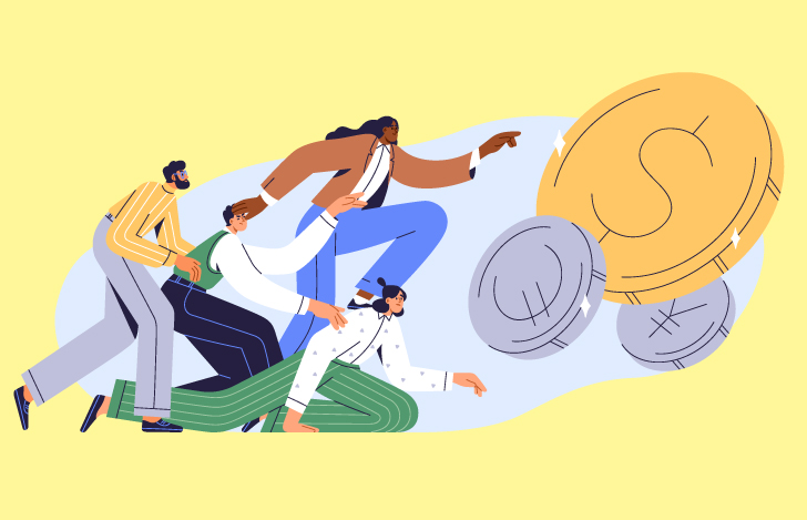 お金を追い求める人々