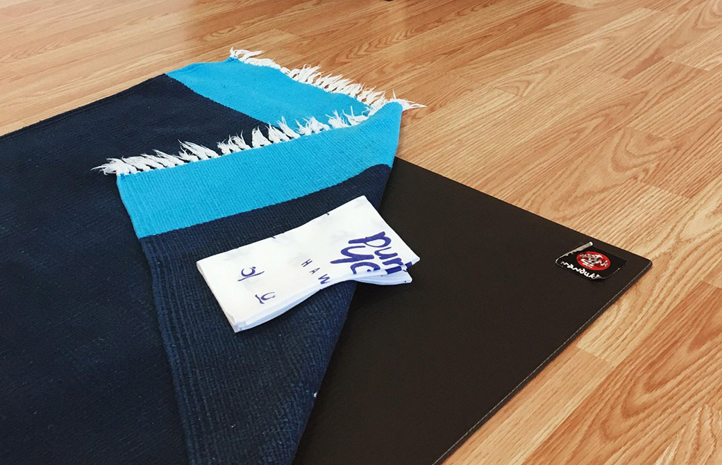 ヨーコ先生の愛用品たち。マット・ラグ・手ぬぐい