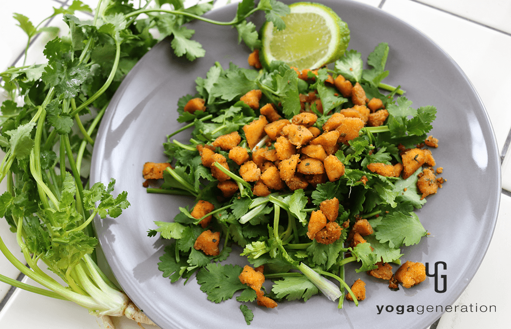 サラダにアレンジ！ヴィーガンな『チョリソー』ふりかけ