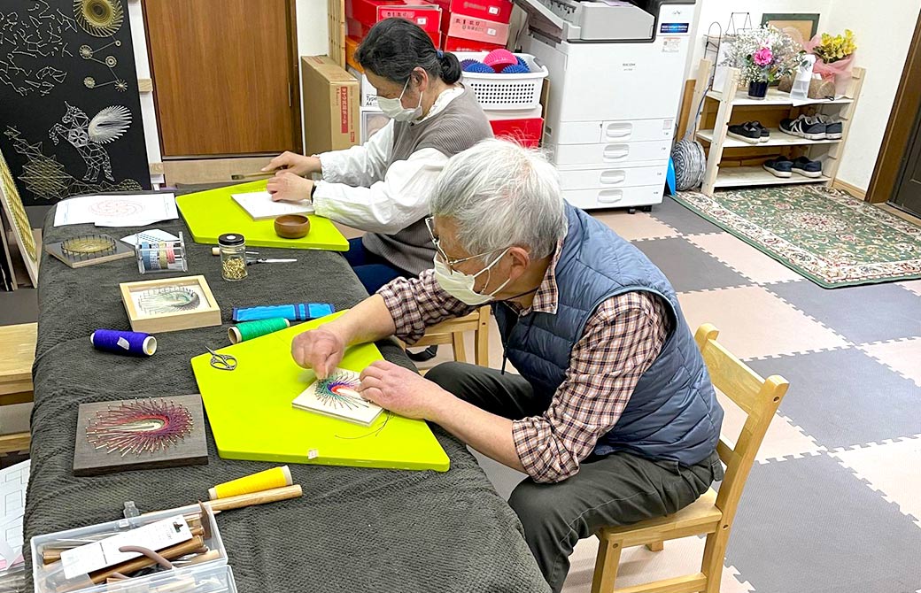 睦子先生のスタジオの生徒さんたち