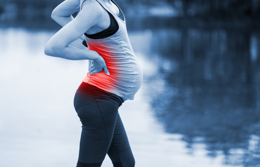 腰痛の妊婦