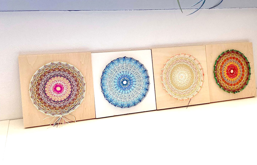 生徒さんの作品の一部。個性豊かでとてもきれい!