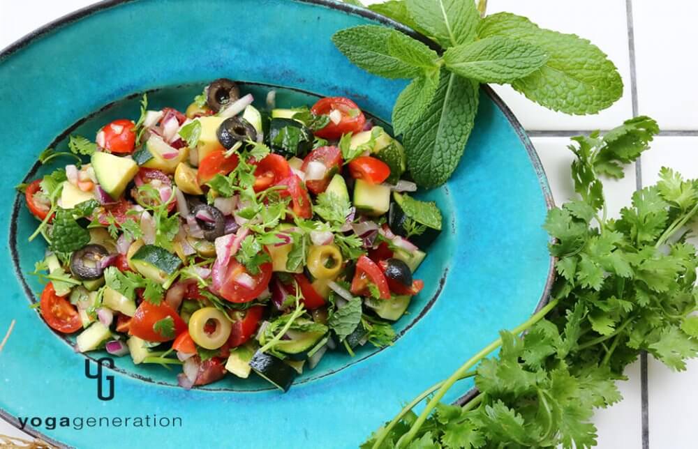 中東風ズッキーニサラダ