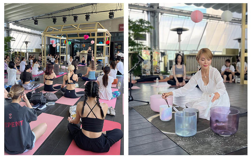 長谷川エレナ朋美さんによるクリスタルボウル演奏