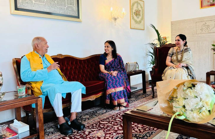 在オランダ大使の官邸にて