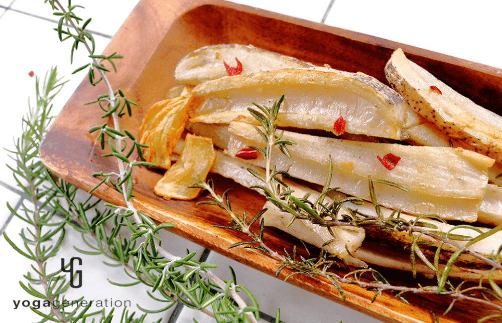 ローズマリー香るレンコンのガーリックフライ