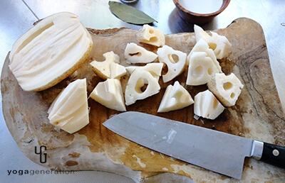 レンコンカット