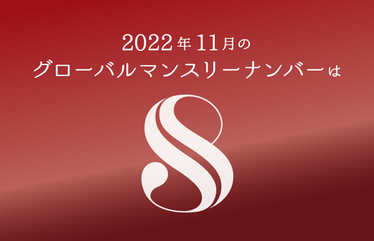 2022年11月のグローバルマンスリーナンバー8