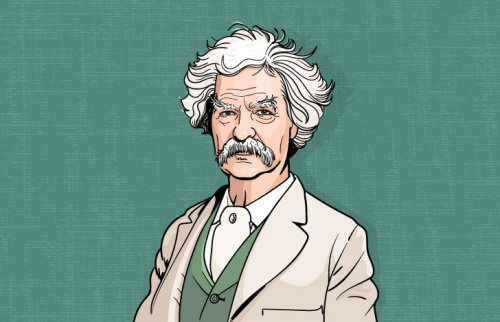 マーク・トウェインのイラスト
