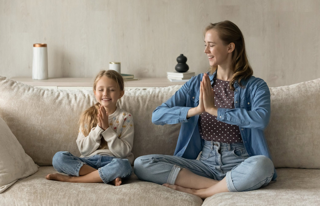 親子で笑顔で呼吸法