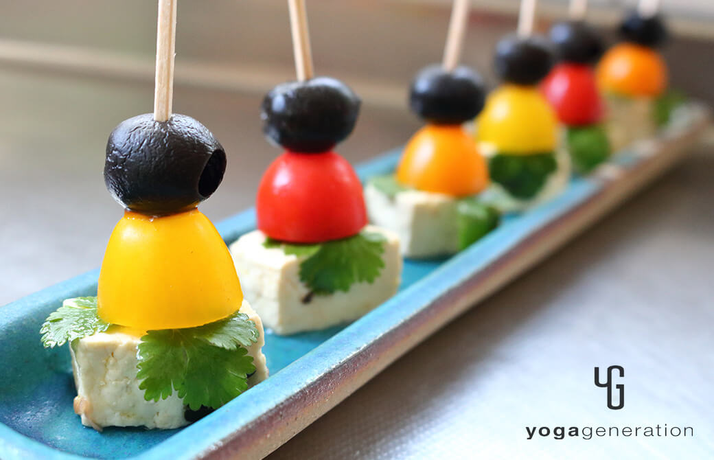 ピンチョスにアレンジしたお豆腐ピクルス