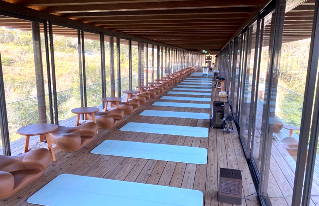 全長100メートルのウッドデッキ。長い!