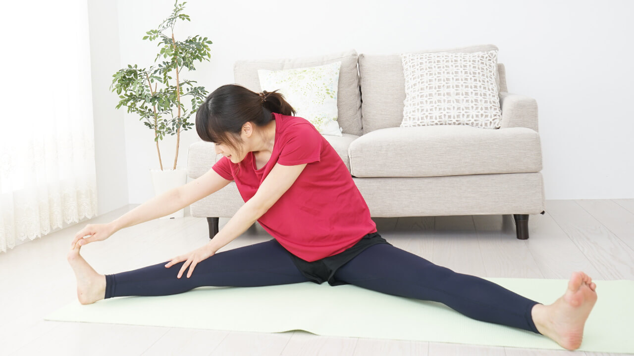 少しずつ柔軟して体に変化が