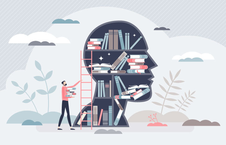 頭の中に本がたくさん