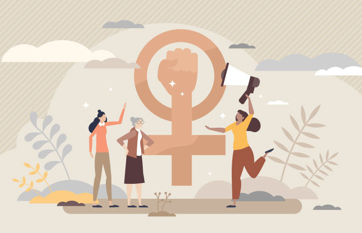 3人の女性と拡張機