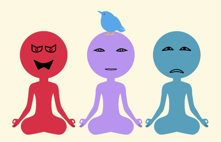 トリグナの性質を表す3人の人のイラスト