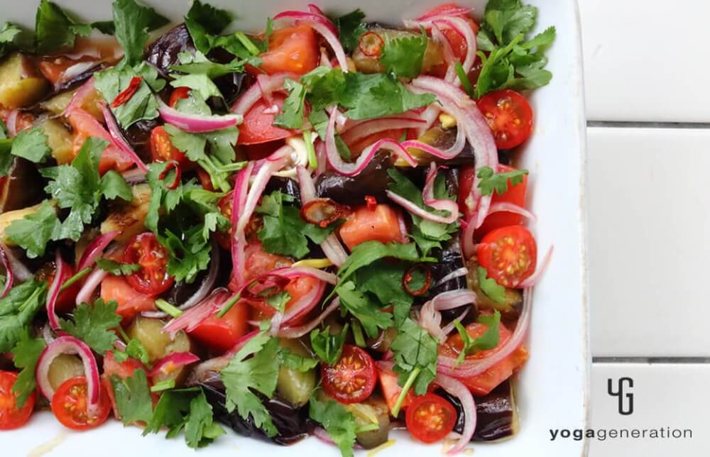 ナスとトマトのアジアン南蛮漬け