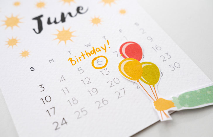 カレンダーの写真