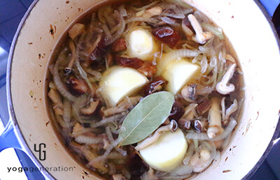 ジャガイモ投入