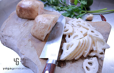 レンコンカット