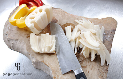 レンコンカット