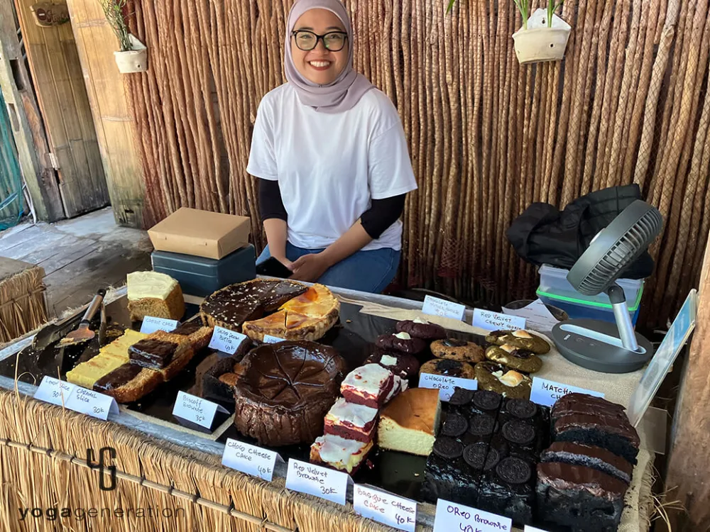 マーケットのスイーツ