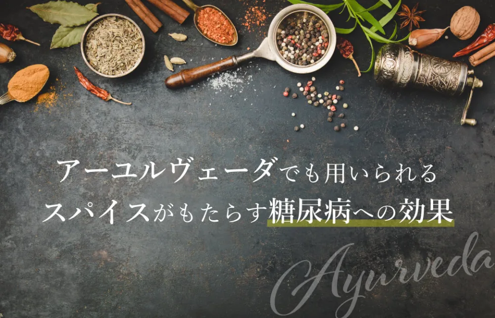 アーユルヴェーダでも用いられるスパイスがもたらす糖尿病への効果