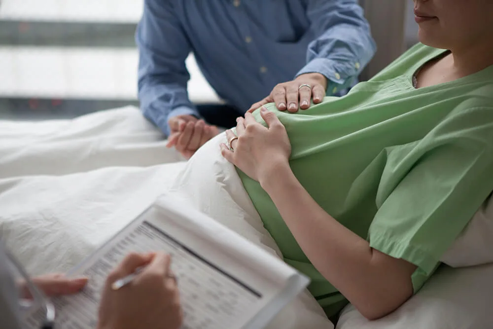 出産を控えた妊婦さん