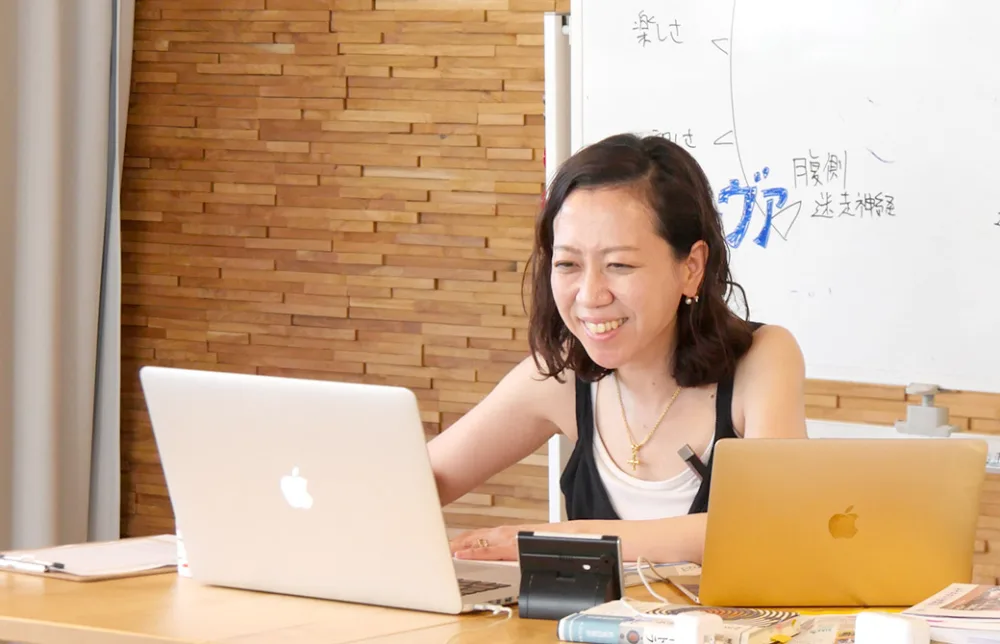 講座中の松島幸恵先生