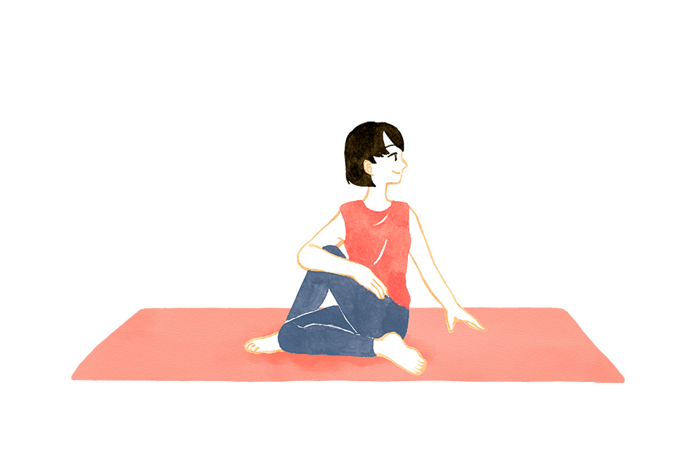 アルダ・マッツェンドラ・アーサナ(半分の魚の王のポーズ)