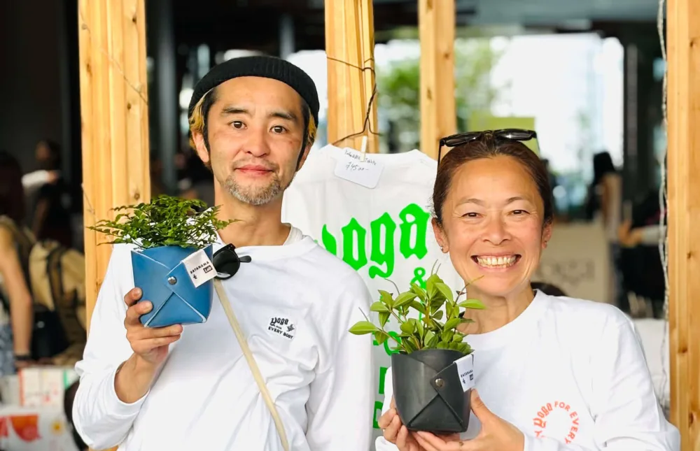 ヨガマットのアップサイクルブランド「サタマナラボ」がポップアップで出展