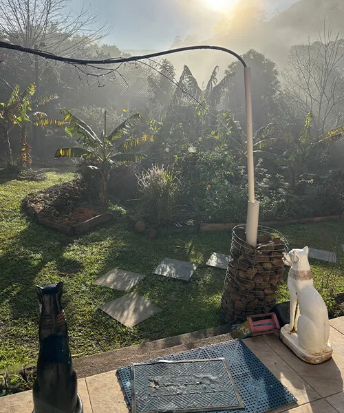 ブラジルの友人宅