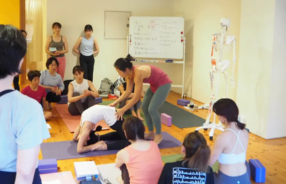 カポタ―サナを実践している様子