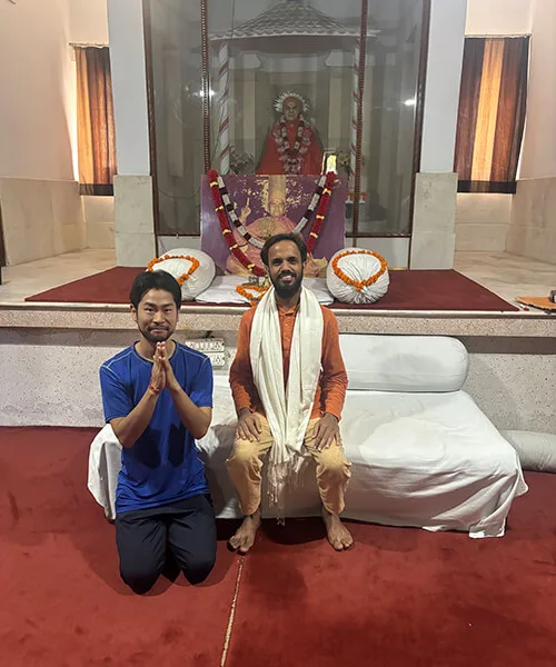 ヨガニケタンアシュラムでのクラス後