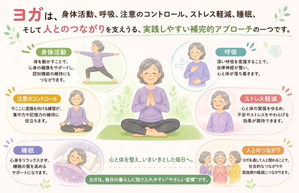 認知症に対してヨガができるアプローチ